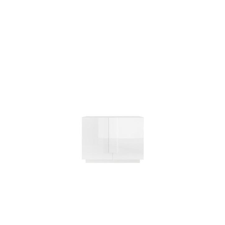 Buffet Jupiter 2 portes – Blanc brillant